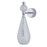 Bild von Ebb & Flow Smykke Wandleuchte M Ø: 12,5 cm - Crystal Check/Silber