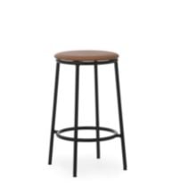 Bild von Normann Copenhagen Circa Barhocker gepolstert H: 65 cm – Ultra Leather Brandy 41574