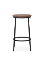 Bild von Normann Copenhagen Circa Barhocker gepolstert H: 65 cm – Ultra Leather Brandy 41574