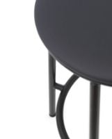 Bild von Normann Copenhagen Circa Barhocker gepolstert H: 65 cm – Ultra Leder Schwarz 41599