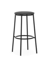 Bild von Normann Copenhagen Circa Barhocker gepolstert H: 75 cm – Schwarz MLF16