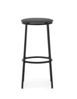 Bild von Normann Copenhagen Circa Barhocker gepolstert H: 75 cm – Schwarz MLF16