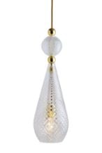 Bild von Ebb & Flow Jewelry Pendelleuchte L Ø: 18 cm - Crystal Check/Gold