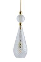 Bild von Ebb & Flow Jewelry Pendelleuchte L Ø: 18 cm - Crystal Check/Gold