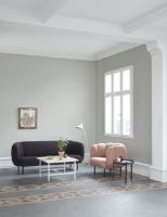 Bild von Warmes Nordic Cape 3-Sitzer-Sofa mit Nähten, L: 200 cm – Burgunderrot
