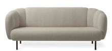 Bild von Warmes Nordic Cape 3-Sitzer-Sofa mit Nähten, L: 200 cm – Sand