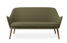 Bild von Warm Nordic Dwell 2-Sitzer-Sofa L: 141 cm – Olivgrün