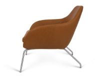 Bild von Bent Hansen Primum Asento Lounge Chair SH: 41 cm – Cognacfarbenes Adrian-Leder/Edelstahl