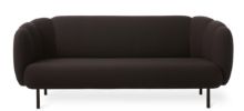 Bild von Warm Nordic Cape 3-Sitzer-W-Stitches-Sofa L: 200 cm – Aubergine