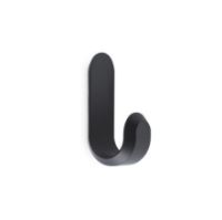 Bild von Normann Copenhagen Curve Mini Haken 2 Stk. H: 5,8 cm - Mattschwarz