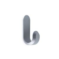 Bild von Normann Copenhagen Curve Mini Haken 2 Stk. H: 5,8 cm – Mattsilber