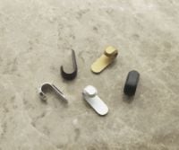 Bild von Normann Copenhagen Curve Mini Haken 2 Stk. H: 5,8 cm – Mattsilber
