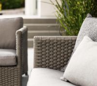 Bild von Cane-line Outdoor Diamond 3 Pers. Sofa inkl. Natté Hyndesæt L: 209 cm – Taupe/Weiches Seil