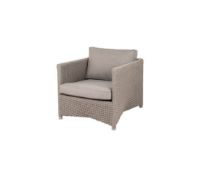 Bild von Cane-line Outdoor Diamond Loungesessel inkl. Natté Hyndesæt SH: 40 cm – Weiches Seil/Taupe