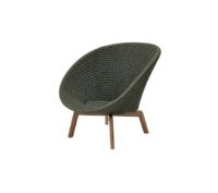 Bild von Cane-line Outdoor Peacock Loungesessel – Teak/Dunkelgrün