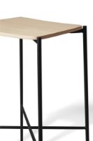 Bild von CRAFTSMANSHIP FURNITURE Paragon Barhocker SH: 45,8 cm – Schwarz/Eiche natur