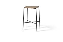 Bild von CRAFTSMANSHIP FURNITURE Paragon Barhocker SH: 45,8 cm – Schwarz/Räuchereiche