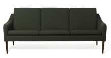 Bild von Warm Nordic Mr. Olsen 3-Sitzer-Sofa L: 200 cm – Walnuss/Dunkelgrün