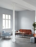 Bild von Warm Nordic Mr. Olsen 3-Sitzer-Sofa L: 200 cm – Walnuss/Dunkelgrün