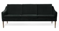 Bild von Warm Nordic Mr. Olsen 3-Sitzer-Sofa L: 200 cm – Räuchereiche/Dunkles Petrol