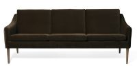 Bild von Warm Nordic Mr. Olsen 3-Sitzer-Sofa L: 200 cm – Räuchereiche/Javabraun
