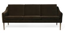 Bild von Warm Nordic Mr. Olsen 3-Sitzer-Sofa L: 200 cm – Räuchereiche/Javabraun