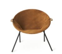 Bild von Warm Nordic Balloon Chair SH: 37 cm – Hazel Brown