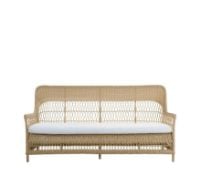 Bild von Sika-Design Georgia Garden Charlot 3 Pers. Sofa B: 173 cm – ALI Natur/CY101 Weiß