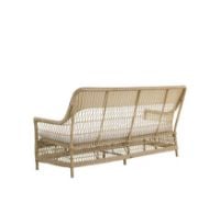 Bild von Sika-Design Georgia Garden Charlot 3 Pers. Sofa B: 173 cm – ALI Natur/CY101 Weiß