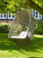 Bild von Sika-Design Georgia Garden Evelyn Swing H: 113 cm - ALU Natur/CT101 Weiß