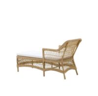 Bild von Sika-Design Georgia Garden Olivia Chaiselounge D: 150 cm – ALU Natur/CY101 Weiß