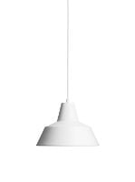 Bild von Von Hand gefertigte Werkstattlampe B1 Ø: 18 cm - Mattweiß