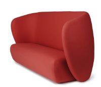 Bild von Warm Nordic Haven 3-Sitzer-Sofa L: 220 cm – Apfelrot