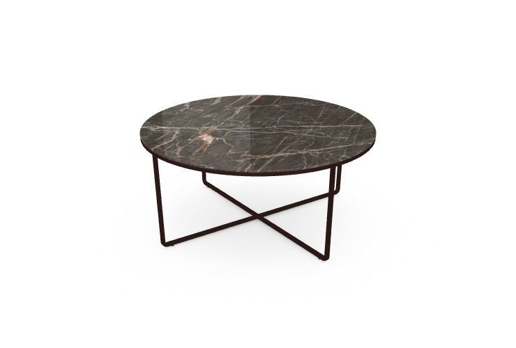 Bild von SOVET Piktor Couchtisch Ø: 80 cm – Mokka/Keramik Schatten von Caravaggio