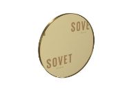 Bild von SOVET Visual Round Spejl Ø: 110 cm – Spiegel aus brüniertem Messing/Gold