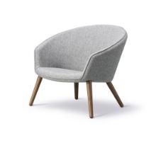 Bild von Fredericia Furniture 2631 Ditzel Lounge Chair SH: 37 cm – Hallingdal 130/Räuchereiche