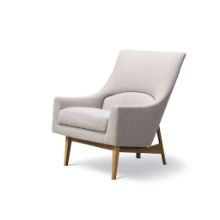 Bild von Fredericia Furniture 6540 A-Chair von Jens Risom SH: 42 cm – Sunniva 717/Lackierte Eiche