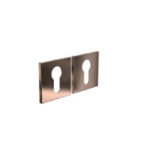 Bild von FROST Architectural Hardware Kube 3001 Rosetten – Poliertes Kupfer