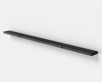 Bild von Moebe Gallery Regal B: 115 cm – Schwarz gebeizte Eiche