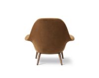 Bild von Fredericia Furniture 1770 Swoon Lounge Chair SH: 40 cm – Grand Mohair 2103/Räuchereiche