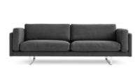 Bild von Erik Jørgensen EJ 280 2 Pers. Sofa 100 L: 240 cm – Ton 13/Gebürstetes Chrom