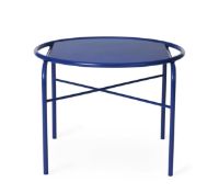 Bild von Warmer Nordic Secant Tisch rund Ø: 60 cm - Kobaltblaues Glas/Kobaltblau