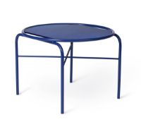 Bild von Warmer Nordic Secant Tisch rund Ø: 60 cm - Kobaltblaues Glas/Kobaltblau