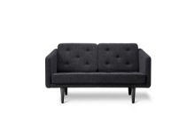 Bild von Fredericia Furniture 2002 Nr. 1 2 Pers. Sofa L: 143 cm – Hallingdal 180/Schwarz lackierte Eiche