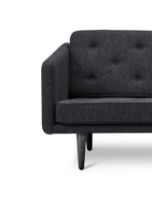 Bild von Fredericia Furniture 2002 Nr. 1 2 Pers. Sofa L: 143 cm – Hallingdal 180/Schwarz lackierte Eiche