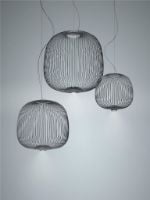 Bild von Foscarini Spokes 2 Small MyLight Pendelleuchte Ø: 34 cm - Graphit