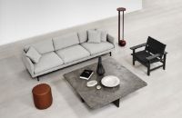 Bild von Fredericia Furniture 5623 Calmo 3 Pers. Sofa L: 250 cm - Clay 13/Matkrom Stel