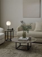 Bild von New Works Florence Couchtisch Ø:90 cm – Gris du Marais / Eisenschwarz