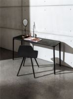 Bild von SOVET Slim 4-Fuß-Konsole L: 120 cm – Schwarz/Keramik Ombra di Caravaggio