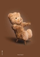 Bild von Brainchild Poster Der Teddybär 70x100 – Braun OUTLET
